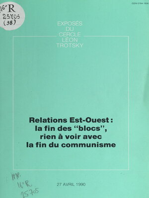 cover image of Relations Est-Ouest